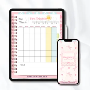 digital pregnancy planner / weekly planner